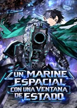 un marine espacial con una ventana de estado
